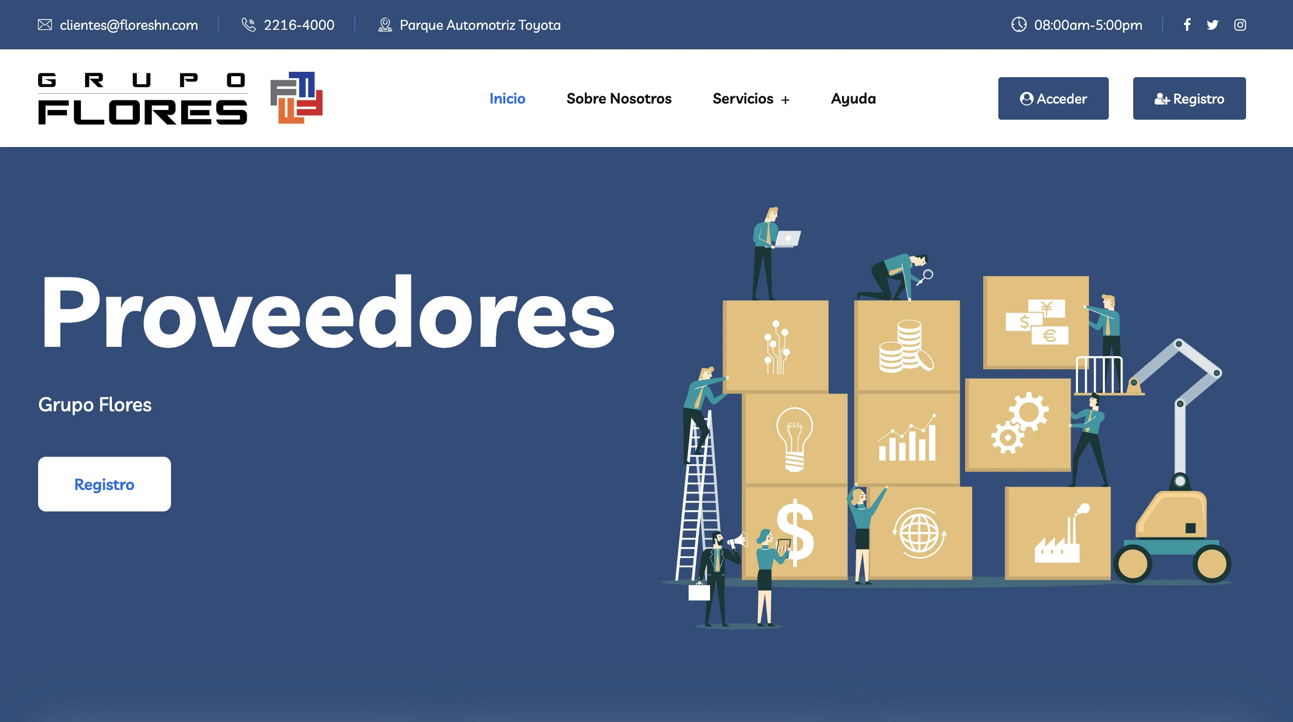 Plataforma Proveedores Grupo Flores